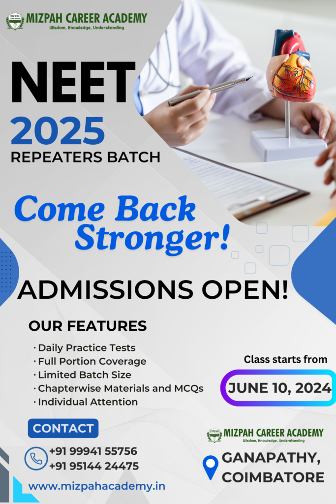 NEET 2025 Repeaters course in coimbatore