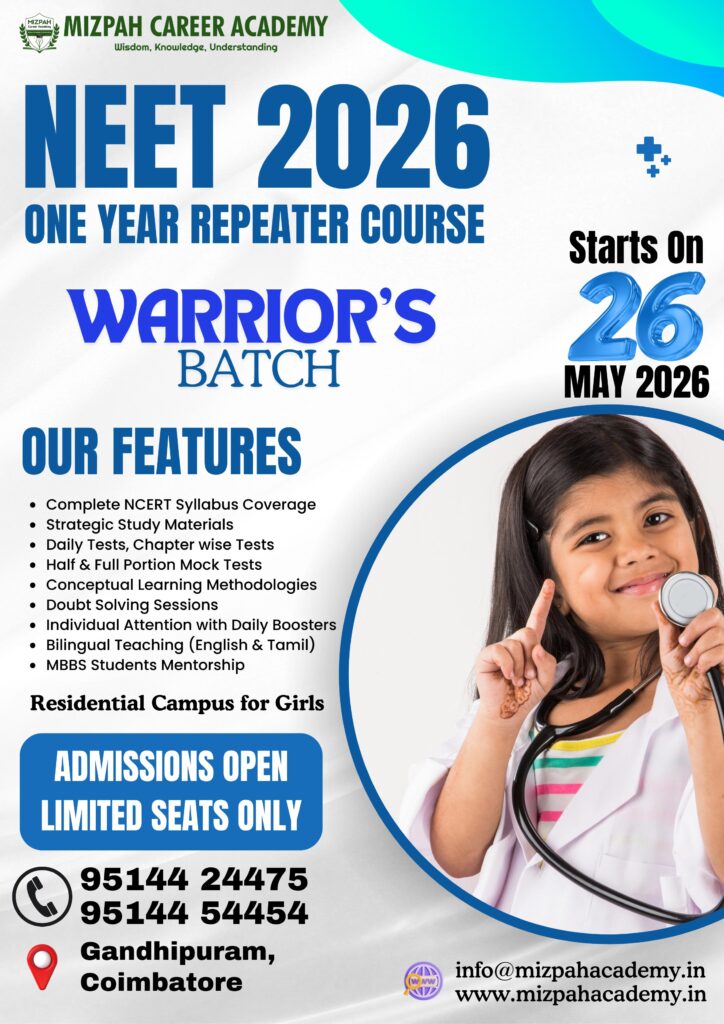 NEET 2026 Repeaters Course Online Coimbatore